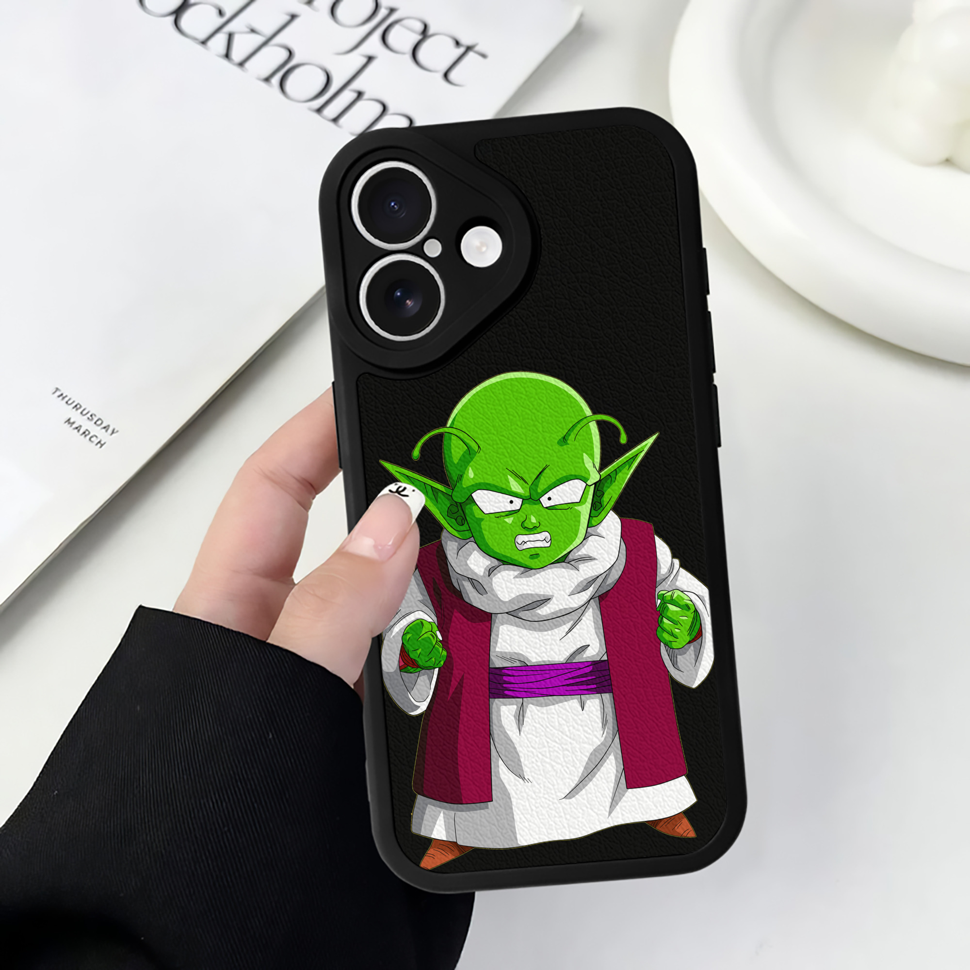 （画像用） ドラゴンボール ピッコロ DRAGON BALL Piccolo 【iPhone 16シリーズ対応】シリコンスマホケース（レザー調） 材質：シリコン